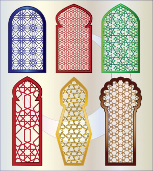 وکتور با شش طرح اسلیمی